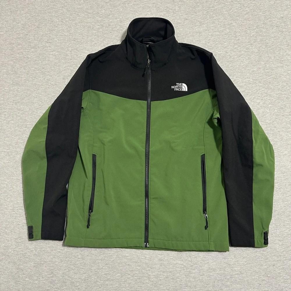 The North Face Apex Bionic Softshell Jacket Green Black‎ Mens Size Medium